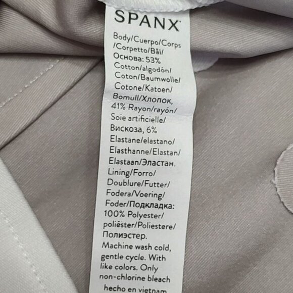 SPANX Pants Classic White L Petite On-The Go Kick Flare Pants Pullover - Picture 12 of 12